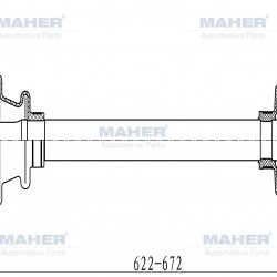 AKS KOMPLE ÖN CIVIC 01-06 / SAĞ M-T 1.6 ABSLİ 50 DİŞ 622mm