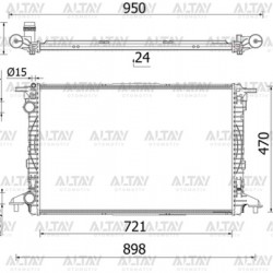 RADYATÖR SU A4 / A5 / A6 / A7 15= DEUA-CZHA-DESA-DETA-CVKB-DBPA-CYRC 2.0 TFSİ-2.0 TDİ RADYATÖR SU A4 / A5 / A6 / A7 15= DEUA-CZHA-DESA-DETA-CVKB-DBPA-CYRC 2.0 TFSİ-2.0 TDİ