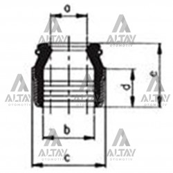 SUPAP LASTİĞİ DKS M131 / TEMPRA / PALIO / PARTNER / 8mm (8x10,8x14,2x6,2x10)
