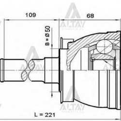 AKS KAFASI DIŞ PICKUP D22 / 4X4 28X27X50