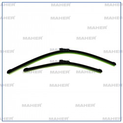 SİLECEK SÜPÜRGESİ TAKIM GOLF7 15-21 / POLO 17= / PASSAT 14= / A3 13= / ARONA 18= / ATECA 16= / LEON 19= / KAMIQ 19= / KAROQ / SCALA / SUPERB 18= 16mm BUTON 26+18 A863S (650mm+450mm)