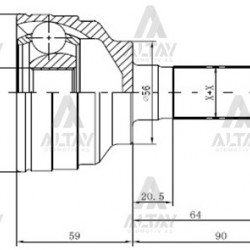 AKS KAFASI DIŞ 626  92-97 2.0 / 28X56X23
