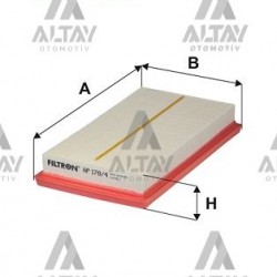 HAVA FİLTRESİ COROLLA 19= 1.6-1.5 / CHR 16= 1.2 TURBO HAVA FİLTRESİ COROLLA 19= 1.6-1.5 / CHR 16= 1.2 TURBO
