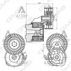 VANTİLATÖR GERGİSİ DUCATO / IVECO DAILY F1A / 35C13CC3750 / 2.3 JTD - 2.3D KOMPLE VANTİLATÖR GERGİSİ DUCATO / IVECO DAILY F1A / 35C13CC3750 / 2.3 JTD - 2.3D KOMPLE
