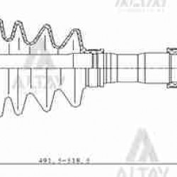 AKS KOMPLE ÖN B-2500 06= / BT-50 06-15 / RANGER 06-11 / 4X4 SOL 492mm