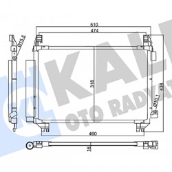 RADYATÖR KLİMA YARIS 11= 1.33 VVTI BRAZING RADYATÖR KLİMA YARIS 11= 1.33 VVTI BRAZING