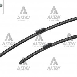 SİLECEK SÜPÜRGESİ TAKIM BERLİNGO 08= / PARTNER 08= / P208 / P2008 12= / FIESTA 12= / LEON 12= / IBIZA 17= / C3 AIRCROS 17= / CROSLAND X 17= 16mm BUTON 26+26 A414S (650mm+400mm)