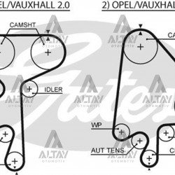 TRİGER KAYIŞI (176 DİŞ) VECTRA A C20NE / ASTRA F X17DTL