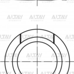 PİSTON SEGMANLI GOLF4 97-04 / BORA 97-03 / PASSAT / A3 / TOLEDO 1.6 AKL-AFT-ADP-AEH STD