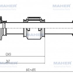 AKS KOMPLE ÖN CITY 09-12 / SOL BENZİNLİ A-T 1.4 641mm