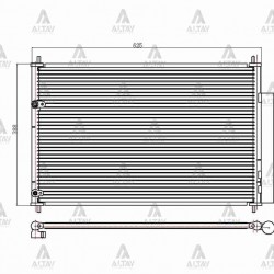 RADYATÖR KLİMA COROLLA 06= / AURIS 08= / AVENSIS 08= / VERSO 09= BRAZING
