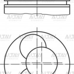 PİSTON SEGMANLI LT / CRAFTER 06-10 2.5TDI BJK-AVR 050 PİSTON SEGMANLI LT / CRAFTER 06-10 2.5TDI BJK-AVR 050