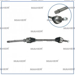 AKS KOMPLE ÖN 208 / 2008 / 308 /3008 / GRANDLAND X  OTOMOTIK D15DTH DV5RC DV6FC B16DTH SAG 933 mm