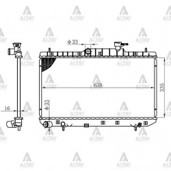 RADYATÖR SU ACCENT 03-06 1.3 / 1.6 M-T BRAZING