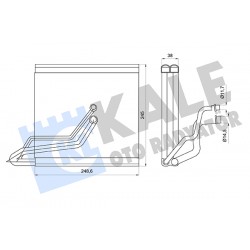 EVAPORATÖR GOLF7 / PASSAT / TİGUAN / A3 / T-ROC / OCTAVİA 15= VALEO TYPE