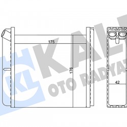 RADYATÖR KALORİFER VECTRA A 18SV-C20XE-C20NE-20NE