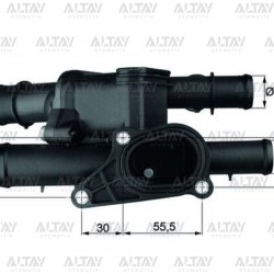 TERMOSTAT KOMPLE GOLF / A3 / BORA 02-06 AVU-BFQ 1.6 OTOM. TERMOSTAT KOMPLE GOLF / A3 / BORA 02-06 AVU-BFQ 1.6 OTOM.