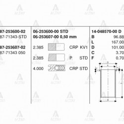 PİSTON SEGMANLI CERES 2.4 STD PİSTON SEGMANLI CERES 2.4 STD