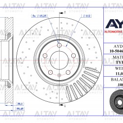 FREN DİSKİ A6 05 -11 ÖN 321MM (DELİKLİ PERFORMANS TİP)