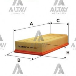 HAVA FİLTRESİ W203 / W211 / W220 C SERİ 00-07 OM 611-612-613