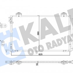 RADYATÖR KLİMA AVENSIS 03-08 2.0 BRAZING