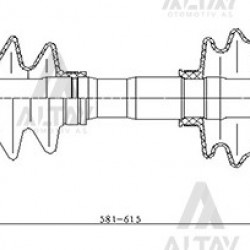 AKS KOMPLE ÖN MAZDA BT50 06-15 / RANGER 06-11 / 4X4 SAĞ 577mm