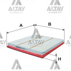 HAVA FİLTRESİ TRANSIT V347 / V362 / V363 / TOURNEO CUSTOM 06= 2.0/2.2 DIZEL Ö.Ç HAVA FİLTRESİ TRANSIT V347 / V362 / V363 / TOURNEO CUSTOM 06= 2.0/2.2 DIZEL Ö.Ç