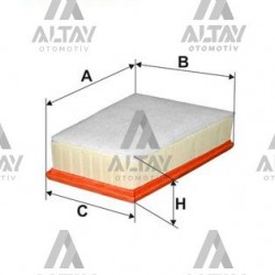 HAVA FİLTRESİ KANGOO 08= 1.5DCI / CITAN 13= SÜNGERLİ