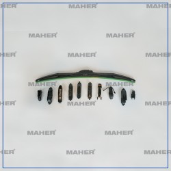 SİLECEK SÜPÜRGESİ TEK TİP ÜNİVERSAL 11 APARATLI-20 HYBRID (500mm)