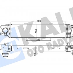 TURBO RADYATÖRÜ (INTERCOOLER) TRAFIC III 14= / 1.6 DCI BRAZING