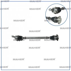 AKS KOMPLE ÖN POLO 01-12 / ROOMSTER 06= / CORDOBA 02-09 / IBIZA IV 02-09 / SAG AMF-BNV 1.4TDI 759mm
