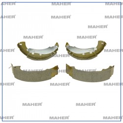 FREN BALATA ALBEA 03-09 LEVYELİ PABUÇ ARKA (BENDIX FREN SİSTEMİ İÇİN) +1mm