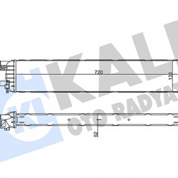 TURBO RADYATÖRÜ (INTERCOOLER) A4 / A5 / A6 15=