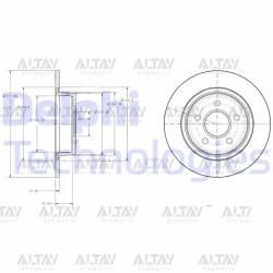 FREN DİSKİ CONNECT 02= / ARKA DÜZ 278-5 (SET)
