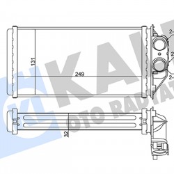 RADYATÖR KALORİFER 307 / C4  02= 1.4-1.6-2.0 HDİ MANUEL KLIMA