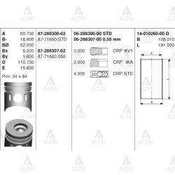 PİSTON SEGMANLI CANTER 515 / 635 050