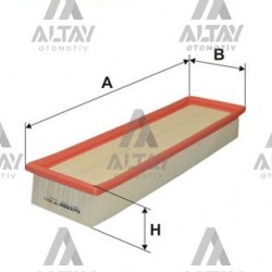 HAVA FİLTRESİ 206 / 206+ / 307 / C3 / C4 04= 1.4 16 V