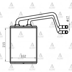 RADYATÖR KALORİFER ELANTRA 01-07 BRAZING