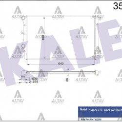 RADYATÖR SU CADDY / OCTAVIA / LEON / GOLF5 / PASSAT 04-10 CAXA-BMY-BJB-BXE-BKC 1.4 TSI-1.9 TDI BRAZING
