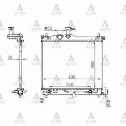 RADYATÖR SU I-10 08-13 A-T BRAZING