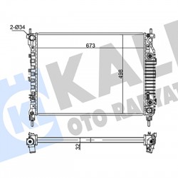 RADYATÖR SU CAPTİVA C100-C140 / ANTARA A22DM