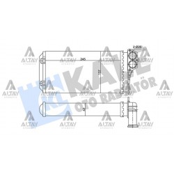 RADYATÖR KALORIFER 206 14-16 16V 1.6/2.0HDI 00= / 206+ (T3E) 1.4HDI  09=13  (MEKANIK) (245X137X35)