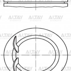 PİSTON SEGMANLI ASTRA F/ ASTRA G / CORSA / TIGRA X14XE 77.6mm 050 PİSTON SEGMANLI ASTRA F/ ASTRA G / CORSA / TIGRA X14XE 77.6mm 050