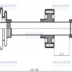 AKS KOMPLE ÖN CRV 02-07 / SAĞ 2.0 A-T 618mm