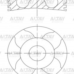 PİSTON SEGMANLI PALIO / ALBEA / DOBLO 1.3JTD 70HP STD1 69.6mm (0.20mm KISA) PİSTON SEGMANLI PALIO / ALBEA / DOBLO 1.3JTD 70HP STD1 69.6mm (0.20mm KISA)