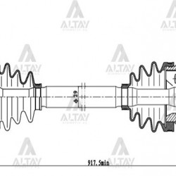 AKS KOMPLE ÖN COROLLA    88-02 / AE92 / AE101 / AE111 UZUN SAĞ ABSLİ 48 DİŞ