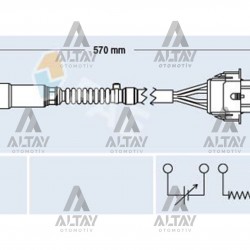 SENSÖR OKSİJEN CORSA C / ASTRA G / ASTRA H / MERIVA Z12XEP / Z14XEP ÖN SENSÖR OKSİJEN CORSA C / ASTRA G / ASTRA H / MERIVA Z12XEP / Z14XEP ÖN