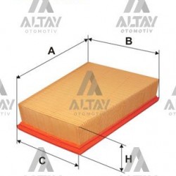 HAVA FİLTRESİ MEGAN II / FLUENCE / KANGO III / SCENIC II 03= 1.5 DCİ-1.6 16V HAVA FİLTRESİ MEGAN II / FLUENCE / KANGO III / SCENIC II 03= 1.5 DCİ-1.6 16V