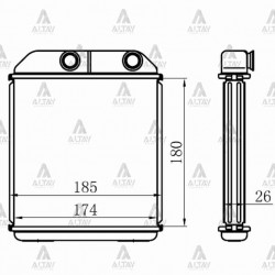 RADYATÖR KALORİFER L-200  96-99 BRAZING