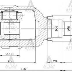 AKS KAFASI İÇ COROLLA    88-02 / 1.3-1.6 / 23X23X34